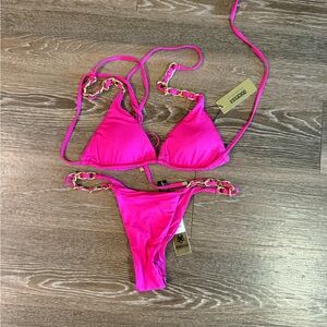 Dolcessa Magenta Shine Top and Bottom